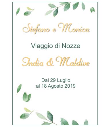 Visualizza il programma del viaggio di nozze Visualizza il programma del viaggio di nozze