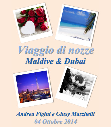 Visualizza il programma del viaggio di nozze Visualizza il programma del viaggio di nozze