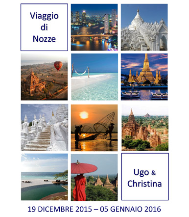 Visualizza il programma del viaggio di nozze Visualizza il programma del viaggio di nozze