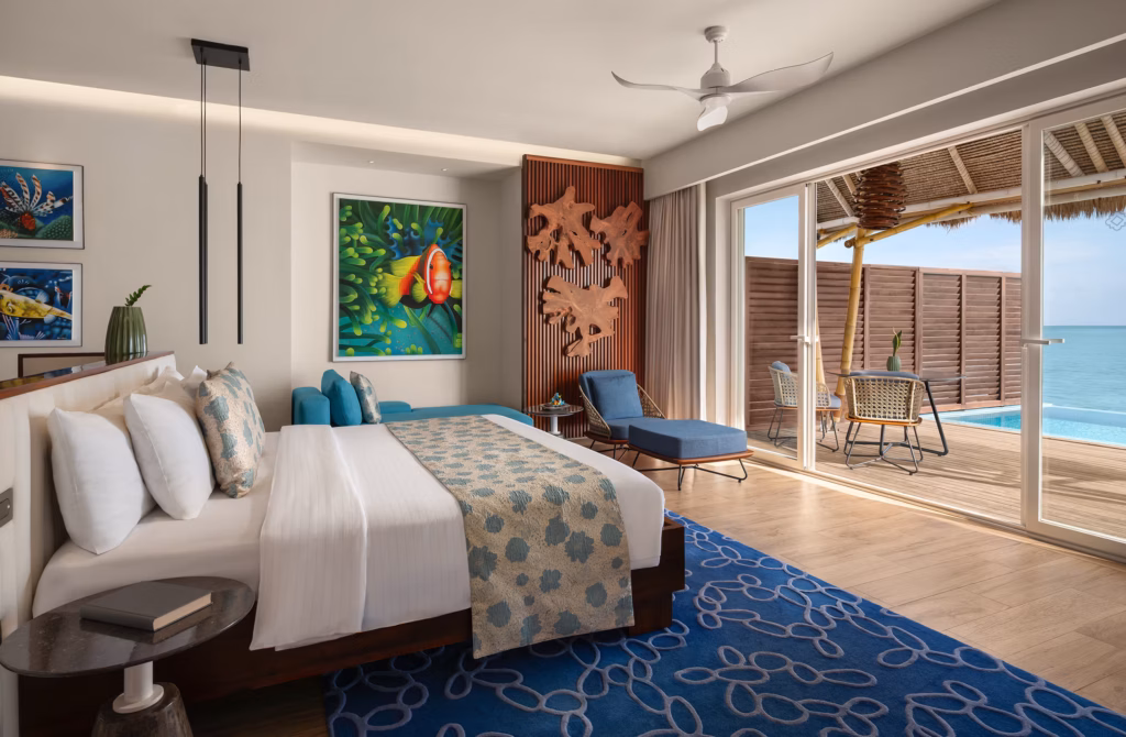 Beach Villa e Water Villa immerse nella natura, progettate per offrire spazio, privacy e massimo comfort.