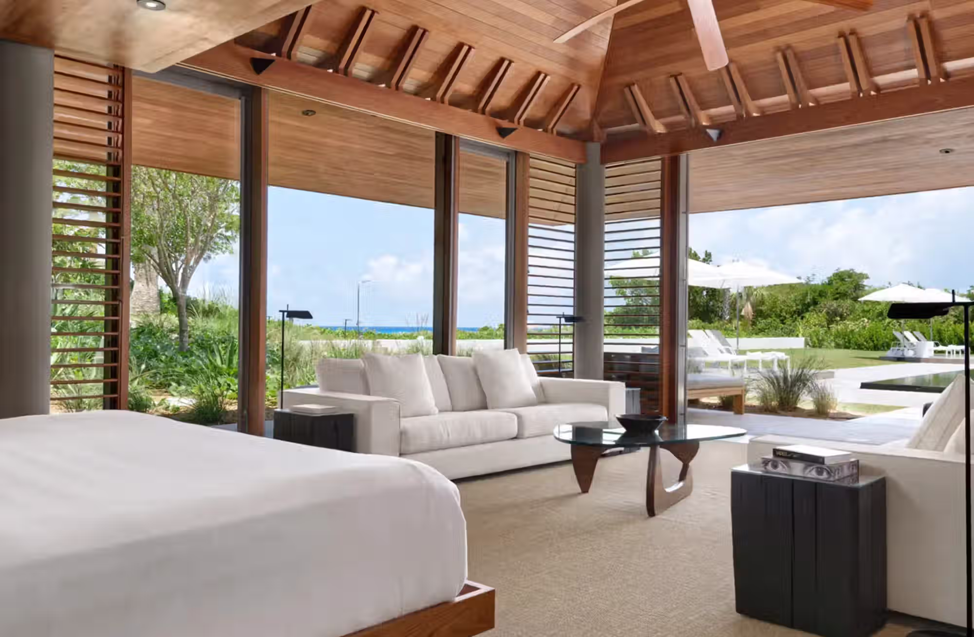 Pavilions e Villas indipendenti trasformano vegetazione, oceano e specchi d’acqua in parte integrante dell’esperienza. — immagine 1